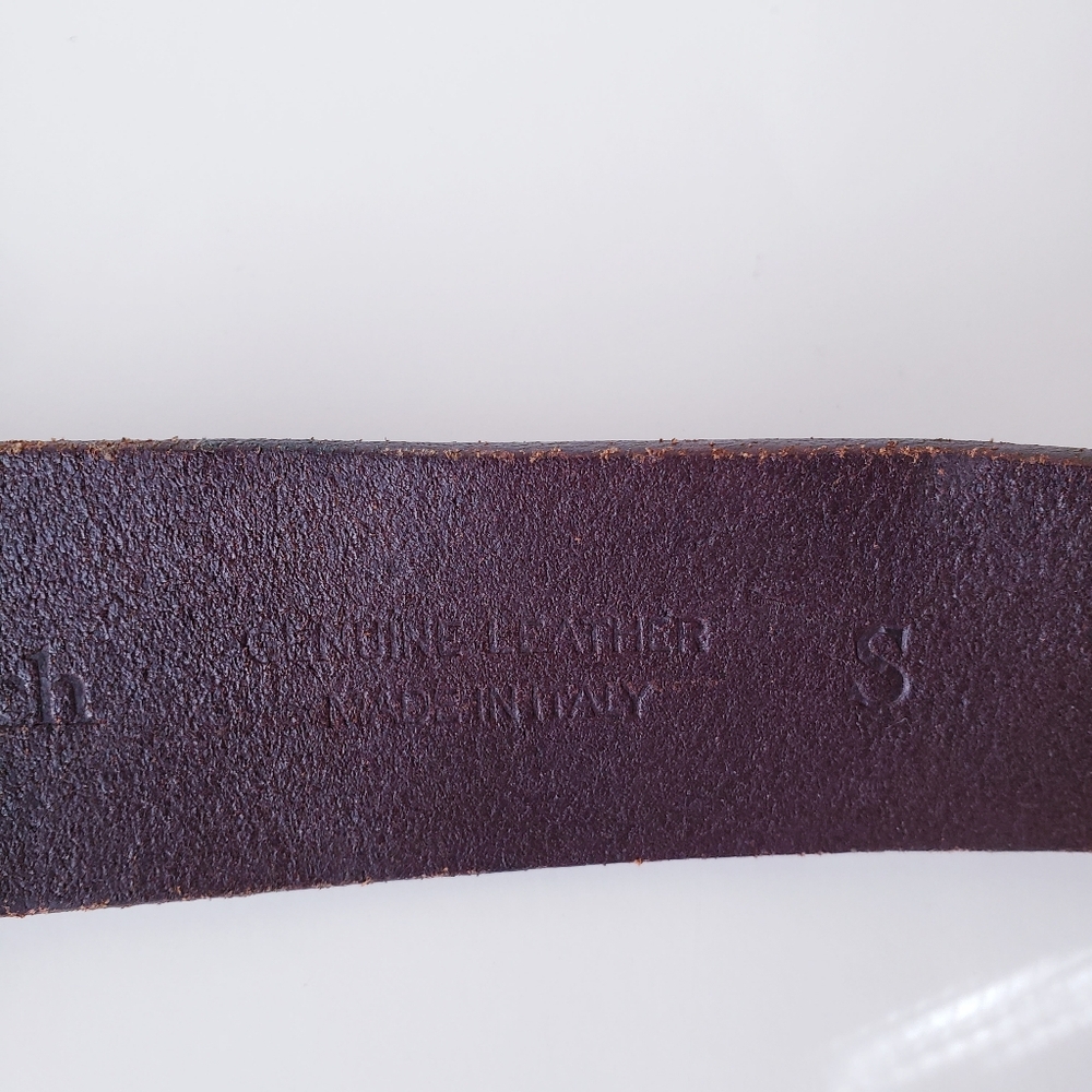 Vintage Abercrombie Fitch Brown Leather Belt - Picture 8 of 12